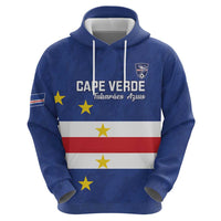 Cape Verde Football Custom Zip Hoodie Go Champion Sporty Style - Wonder Print Shop