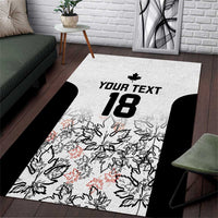 Canada Rugby Custom Area Rug Maple Leafs Go Champion - Wonder Print Shop