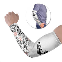 Canada Rugby Custom Arm Sleeves Maple Leafs Go Champion - Wonder Print Shop
