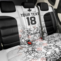 Canada Rugby Custom Back Car Seat Cover Maple Leafs Go Champion - Wonder Print Shop