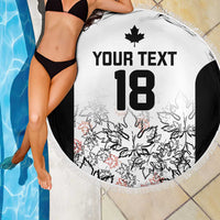 Canada Rugby Custom Beach Blanket Maple Leafs Go Champion - Wonder Print Shop