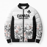 Canada Rugby Custom Bomber Puffer Jacket Maple Leafs Go Champion - Wonder Print Shop