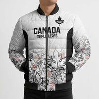 Canada Rugby Custom Bomber Puffer Jacket Maple Leafs Go Champion - Wonder Print Shop