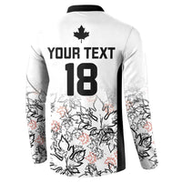 Canada Rugby Custom Button Sweatshirt Maple Leafs Go Champion - Wonder Print Shop