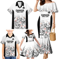 Canada Rugby Custom Family Matching Mermaid Dress and Hawaiian Shirt Maple Leafs Go Champion - Wonder Print Shop
