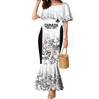 Canada Rugby Custom Family Matching Mermaid Dress and Hawaiian Shirt Maple Leafs Go Champion - Wonder Print Shop