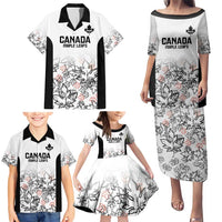 Canada Rugby Custom Family Matching Puletasi and Hawaiian Shirt Maple Leafs Go Champion - Wonder Print Shop