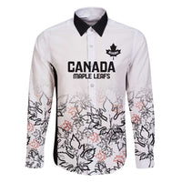 Canada Rugby Custom Family Matching Short Sleeve Bodycon Dress and Hawaiian Shirt Maple Leafs Go Champion - Wonder Print Shop