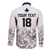 Canada Rugby Custom Long Sleeve Button Shirt Maple Leafs Go Champion - Wonder Print Shop