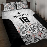 Canada Rugby Custom Quilt Bed Set Maple Leafs Go Champion - Wonder Print Shop