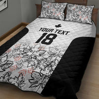 Canada Rugby Custom Quilt Bed Set Maple Leafs Go Champion - Wonder Print Shop