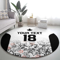 Canada Rugby Custom Round Carpet Maple Leafs Go Champion - Wonder Print Shop