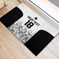 Canada Rugby Custom Rubber Doormat Maple Leafs Go Champion - Wonder Print Shop