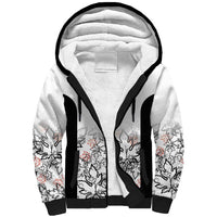 Canada Rugby Custom Sherpa Hoodie Maple Leafs Go Champion - Wonder Print Shop