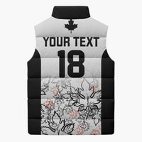 Canada Rugby Custom Sleeveless Puffer Jacket Maple Leafs Go Champion - Wonder Print Shop
