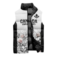 Canada Rugby Custom Sleeveless Puffer Jacket Maple Leafs Go Champion - Wonder Print Shop