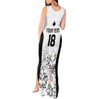 Canada Rugby Custom Tank Maxi Dress Maple Leafs Go Champion - Wonder Print Shop