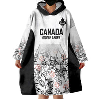 Canada Rugby Custom Wearable Blanket Hoodie Maple Leafs Go Champion - Wonder Print Shop