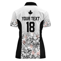 Canada Rugby Custom Women Polo Shirt Maple Leafs Go Champion - Wonder Print Shop
