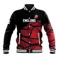 England Rugby Custom Baseball Jacket Red Roses Go Champion - Wonder Print Shop