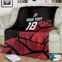 England Rugby Custom Blanket Red Roses Go Champion - Wonder Print Shop