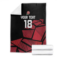 England Rugby Custom Blanket Red Roses Go Champion - Wonder Print Shop