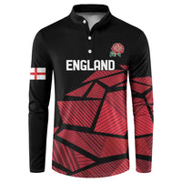 England Rugby Custom Button Sweatshirt Red Roses Go Champion - Wonder Print Shop