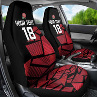 England Rugby Custom Car Seat Cover Red Roses Go Champion - Wonder Print Shop