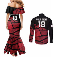 England Rugby Custom Couples Matching Mermaid Dress and Long Sleeve Button Shirt Red Roses Go Champion - Wonder Print Shop