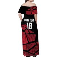 England Rugby Custom Family Matching Off Shoulder Maxi Dress and Hawaiian Shirt Red Roses Go Champion - Wonder Print Shop