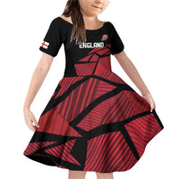 England Rugby Custom Family Matching Off Shoulder Short Dress and Hawaiian Shirt Red Roses Go Champion - Wonder Print Shop