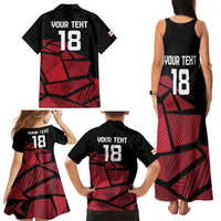 England Rugby Custom Family Matching Tank Maxi Dress and Hawaiian Shirt Red Roses Go Champion - Wonder Print Shop