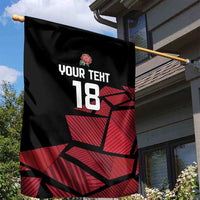 England Rugby Custom Garden Flag Red Roses Go Champion - Wonder Print Shop