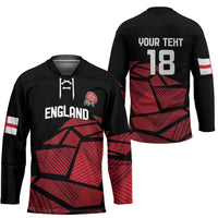 England Rugby Custom Hockey Jersey Red Roses Go Champion - Wonder Print Shop