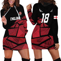 England Rugby Custom Hoodie Dress Red Roses Go Champion - Wonder Print Shop