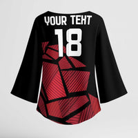 England Rugby Custom Kimono Sleeve Blouse Red Roses Go Champion - Wonder Print Shop