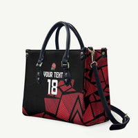 England Rugby Custom Leather Bag Red Roses Go Champion - Wonder Print Shop