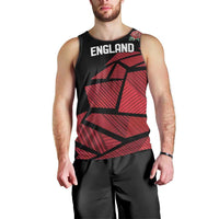 England Rugby Custom Men Tank Top Red Roses Go Champion - Wonder Print Shop