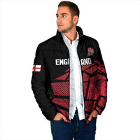 England Rugby Custom Padded Jacket Red Roses Go Champion - Wonder Print Shop