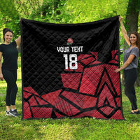 England Rugby Custom Quilt Red Roses Go Champion - Wonder Print Shop