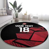 England Rugby Custom Round Carpet Red Roses Go Champion - Wonder Print Shop