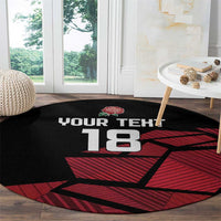 England Rugby Custom Round Carpet Red Roses Go Champion - Wonder Print Shop