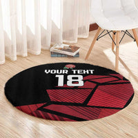 England Rugby Custom Round Carpet Red Roses Go Champion - Wonder Print Shop
