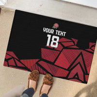 England Rugby Custom Rubber Doormat Red Roses Go Champion - Wonder Print Shop
