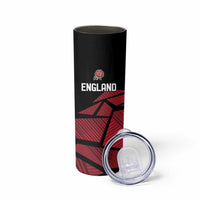 England Rugby Custom Skinny Tumbler Red Roses Go Champion - Wonder Print Shop