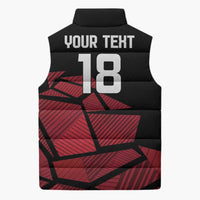 England Rugby Custom Sleeveless Puffer Jacket Red Roses Go Champion - Wonder Print Shop