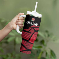 England Rugby Custom Tumbler With Handle Red Roses Go Champion - Wonder Print Shop