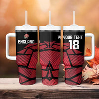 England Rugby Custom Tumbler With Handle Red Roses Go Champion - Wonder Print Shop