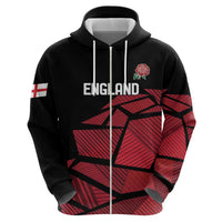 England Rugby Custom Zip Hoodie Red Roses Go Champion - Wonder Print Shop
