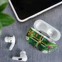 Dominica Sisserou Parrot AirPods Case Tropical Flower Flag Style - Wonder Print Shop